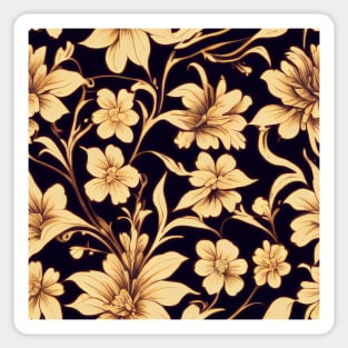 Baroque floral pattern, model 10 Sticker